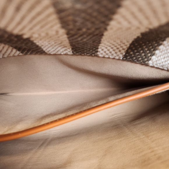 Tory Burch Blake Jumbo Striped Tote Grove Green - Picture 9 of 14